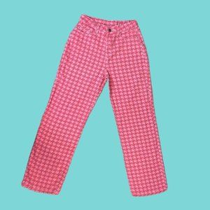 Houndstooth Print Pants
